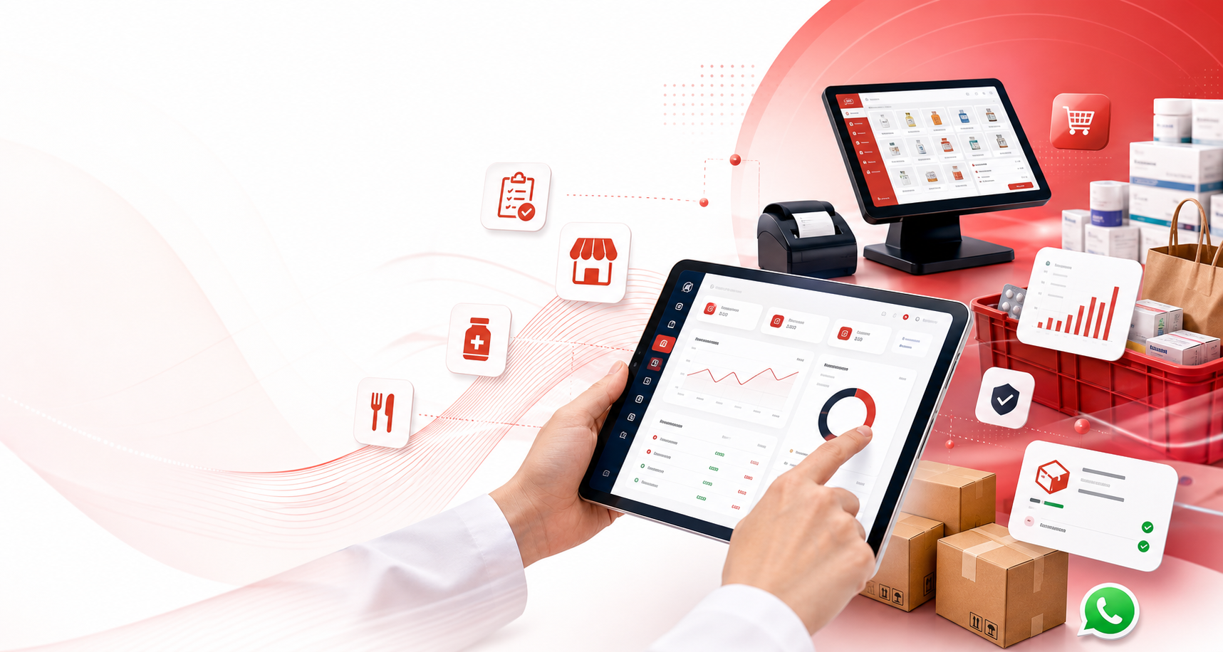 Sistema comercial con POS, inventario y reportes